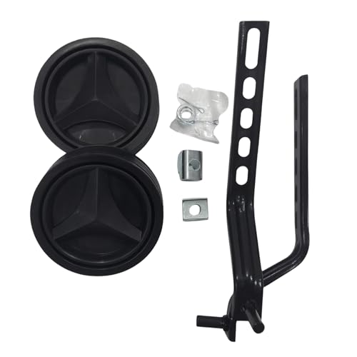 Image of longrun 14 Inch Cycle Training Wheels 14T Bicycle Side Supporter Heavy Duty | Black