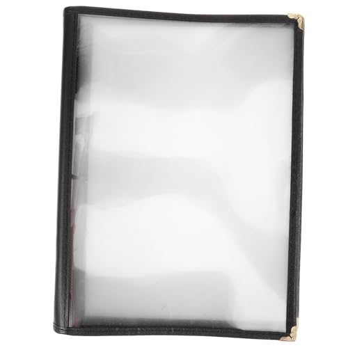 MUSISALY Restaurant Display Holder Clear Menu Book PVC Meal Holder Simple Meal Folder