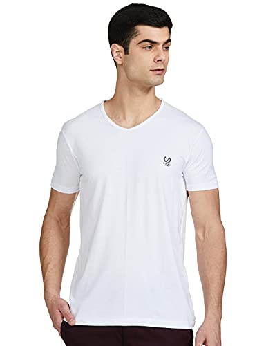 Image of JONNEY Men's Cotton Blended Regular Fit V-Neck T-Shirt