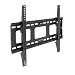 Mount-It Low-Profile Tilting TV Wall Mount Bracket for 32-60 inch LCD, LED, OLED, 4K or Plasma Flat Screen TVs - 175 lbs Capacity, 1.5 Inch Profile, Max VESA 600x400 (MI-318B), Black, 60