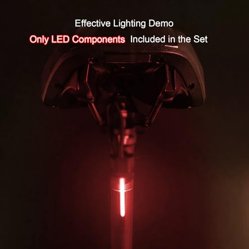 Image of DIY kit Streaming Lights 3v Waterproof led Beads Breathing Light Auto Meteor Light Festival Decoration Lights (Red Light 2 pcs.)