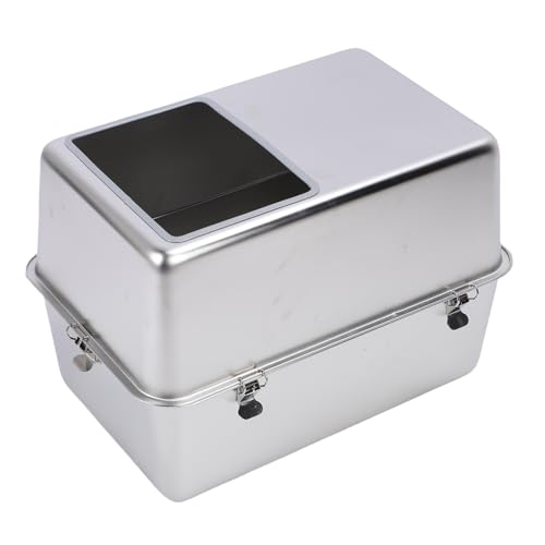 Caja de arena para gatos acero inoxidable grande miniatura 2