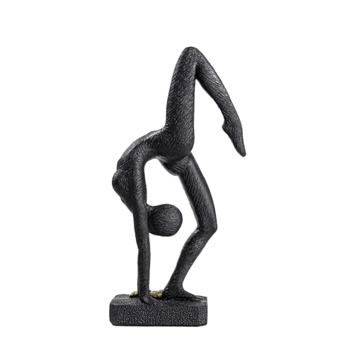 Estatua de resina gimnasta en pose de retroflexión miniatura 3