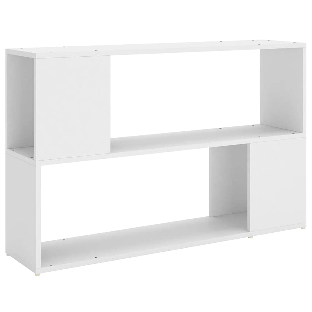 Scaffale per soggiorno, libreria, scaffalatura decorativa, libreria, bianco, 100 x 24 x 63 cm, materiale in legno per libri, soggiorno, studio, ufficio