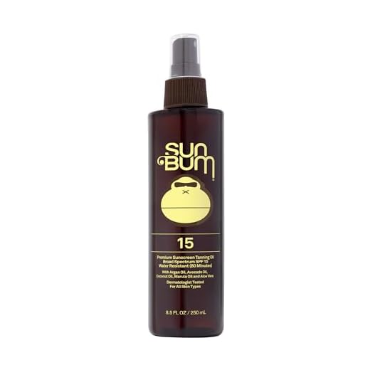 Sun Bum SPF 15 Moisturizing Tanning Oil - Broad Spectrum UVA/UVB Protection - Coconut Oil, Aloe Vera, Paraben Free, Gluten Free, Vegan - 8.5 oz Bottle, 1 Count