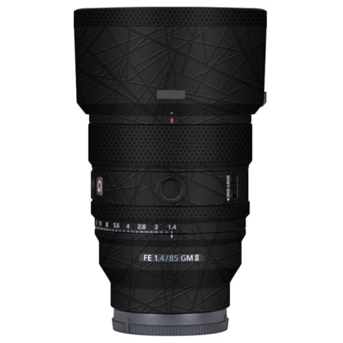 Autocollant FE 85 F 1.4 II en vinyle noir ultra pour objectif Sony GM
