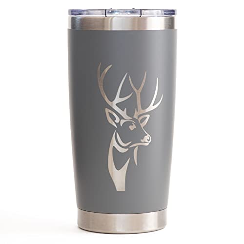 Deer Hunting, Coffee Tumbler, Deer Hunting Accessories, Travel Coffee Mug, Insulated Tumbler with Lid