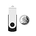 USB Flash Drive 2GB 20 Pack, Bulk USB 2.0 Flash Drives Thumb Drive Swivel Memory Stick Jump Drive Pen Drive, Black, 2 GB, 20 Pieces