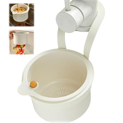 Abflusssieb Sieb für Spülbecken Aufhängbar, Snap-Button Abflusssieb...