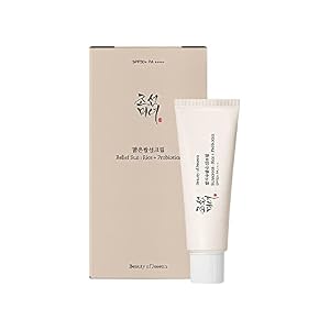 Relief Sun Organic Sunscreen SPF50,+PA++++ Rice and Probiotics | Korean Skin Care Solution for All Skin Types | Nourishing Skin Protection and UV Defense