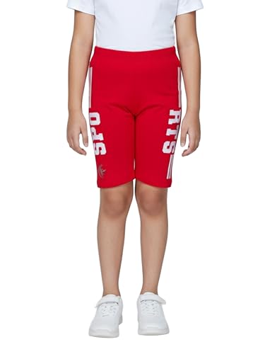 Image of KiddoPanti Girls Knee Length Cycling Shorts Pack of 2