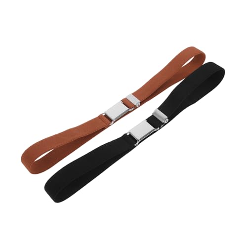 BESTYASH Little Girls Belts 2pcs Children's Elastic Belts Versatile Fit for Toddlers to Young Boys and Girls Daily Use
