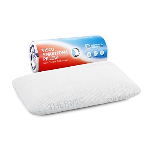 Ergonomisk kudde 40x60 NEKKAR | 100% viskoelastiskt minneskum | Termoregulerande skydd mot svett | Kudde 40x60 för sido- och ryggsovare, 60 x 40 x 10 cm