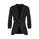 Anlass: lässige Damen-Blazerjacke, geeignet für lässige Street-Look, Business-Outfit, Arbeit im Büro-Stil, formell und lässig, für Arbeit, Freizeit, Alltag, Urlaub, Urlaub und so weiter.