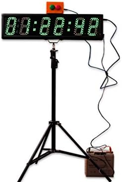 EU Electronic EYOU 5" 6 Digits (7 Colors) LED Countdown Clock Race Timing for Running Events (RGB+Buttons Box)