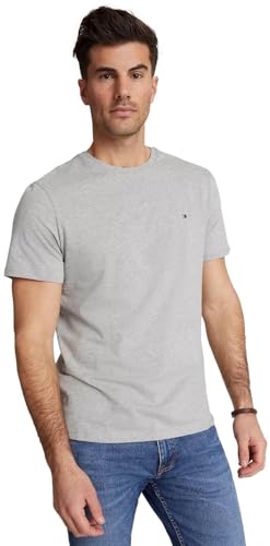 Image of Tommy Hilfiger Men's Stretch Jersey Crew Neck T-Shirt Gray