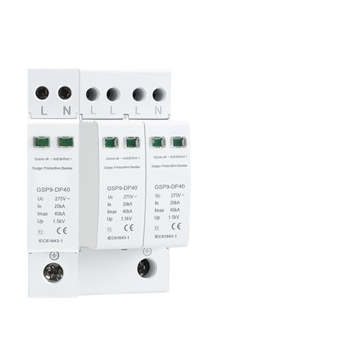 Protector contra sobretensiones transitorias GSP9 2P 18mm para cuadros eléctricos AC275V