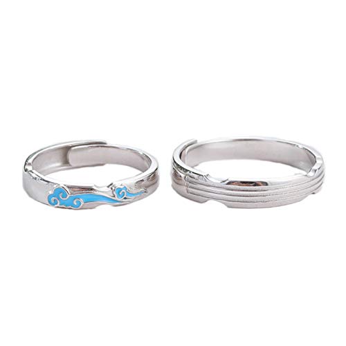 Bague argent 925 couple KnSam aux finitions joaillères haut de gamme