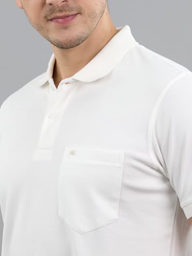 Image of Monte Carlo Mens Regular Fit Half Sleeve Solid Polo Neck T-Shirt (Pack of 1)