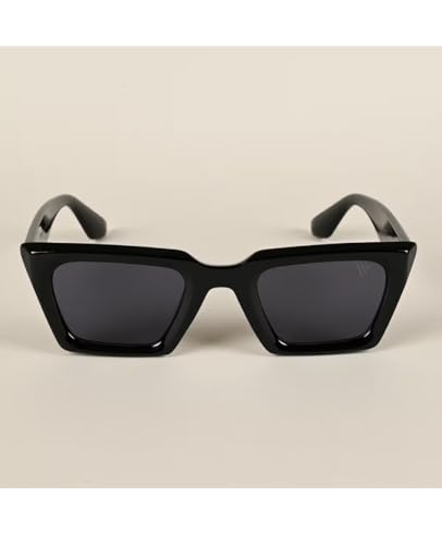 Image of Retro Vintage Rectangilar Thick Abstract UV-Protected Sunglasses For Men And Women