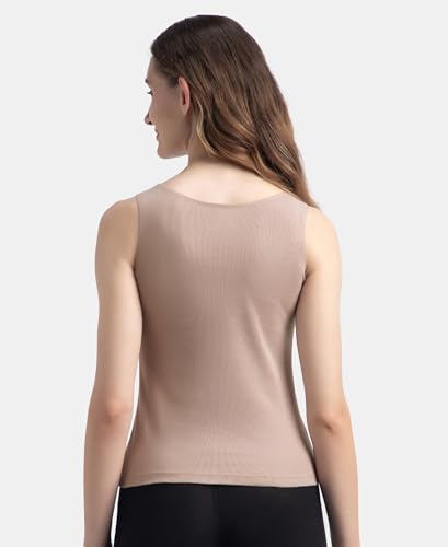 Image of Jockey 1535 Women Super Combed Cotton Rib Fabric Inner Tank Top With StayFresh Treatment