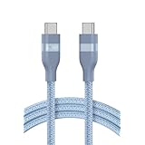 Anker USB-C & USB-C ケーブル (1.8m, 240W, 高耐久ナイロン) USB PD対応 iPhone 17 / 16 / 15 MacBook Pro iPhone 15 Galaxy iPad Pro/Air MacBook Pro/Air 各種対応 ブルー