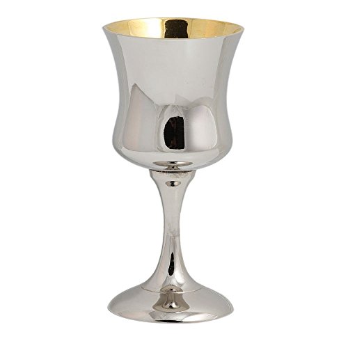 Zion Judaica Classic Kiddush Cup - High Polished - Optional Personalization (Not Personalized)