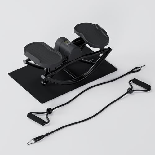 Image of The Rock Stepper - Side to Side Rocking Stepper Machine for Home Workouts - Low Impact Indoor Cardio Leg Glute and Core Training - Quiet Compact Step Rocker Exercise Equipment