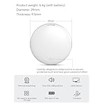 Luggage Tracker, Key Finder, Smart Bluetooth Tracker Pairs with Find My (iOS Only), Item Locator for Wallets, Keys，Louder Alert, Replaceable Battery (White) - Image 3