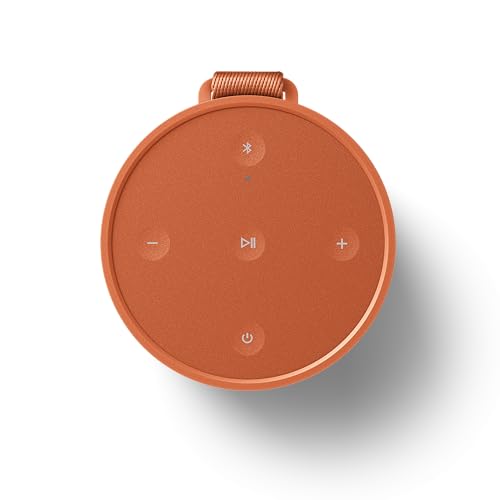 Image of Bang & Olufsen Beosound Explore - Wireless Portable Outdoor Bluetooth Speaker, IP 67 Dustproof and Waterproof, Bonfire Orange