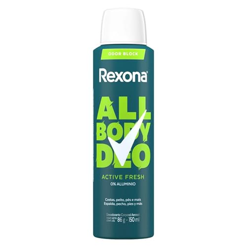 Rexona All Body, Desodorante Corporal Aerossol, Para o Corpo Todo, Active 150ml