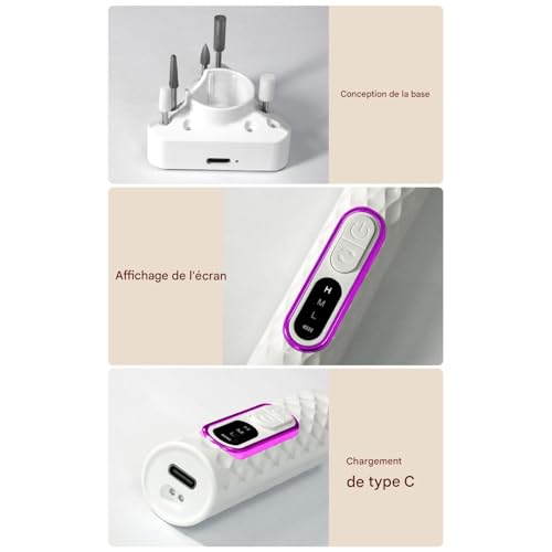 Machine à manucure électrique Teksome kit perceuse pour polissage des ongles