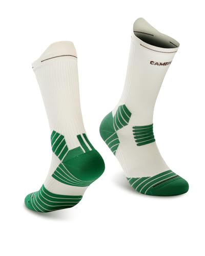 Calcetines Compresión Running Hombre Mujer 2Pares, Medias de Compresion Antiampollas, Running Socks, Respirable y Acolchado, para Deporte, Trail, Ciclismo, Trabajo, Soporte del Arco, Fascitis Plantar
