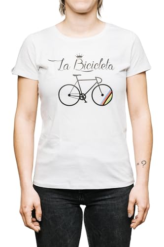 La Bicicleta Camiseta Classic White Woman, M