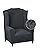 MAXIJIN Newest Jacquard Wingback Chair Covers 1-Piece Stretch Wing Chair Covers Soft Thick Wingback Armchair Slipcover Chair Furniture Protector Cover Washable (Wing Chair, Dark Gray)