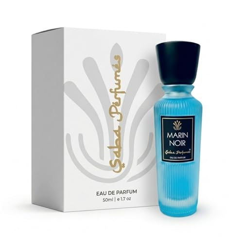 Image of Saba Marin Noir Perfume 50ml for Men | Long Lasting Aquatic Fragrance | Fresh Citrus, Marine & Woody Notes | Premium Summer Perfume for Gym, Office & Daily Wear