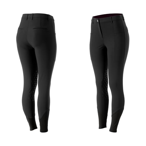 Equinavia Anna Womens Tailored Knee Patch Breeches - Black - 32