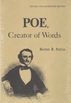 Hardcover Poe, Creator of Words (Revised and Augmented Edition) Book