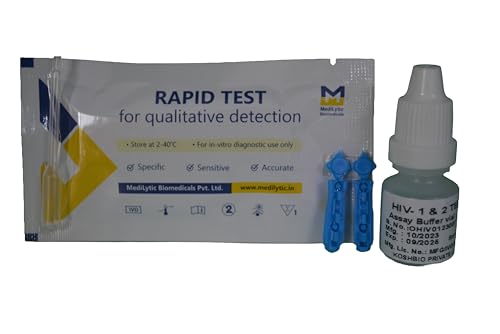 MediLytic-HIV-1 & 2 Test Kit (Pack Of 01 Card) Antibody Test Kit