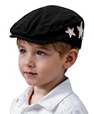 Maeau Casquette Béret Enfant Garçon 2 3 4 5 6 Ans Casquette Plate Chevron Chapeau Gavroche Newsboy Bébé Fille 24 Mois Noir Casquette Irlandaise Retro Gatsby Casquettes Souples Flat Cap Basque Automne