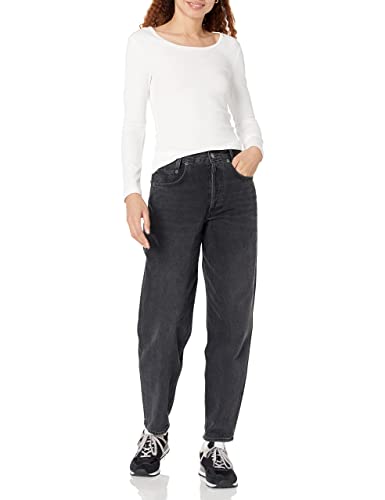 Image of Amazon Essentials Women's Long Sleeve Slim-Fit Rib Scoop Neck Sweater, Fall Tops, Pack of 2