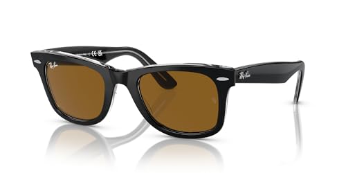 Image of Ray-Ban Rb2140f Original Wayfarer Low Bridge Fit Square Sunglasses for Men for Women