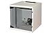 ARMADIO 6U 10' MM 300MX300 PORTA VETRO COLORE GRIGIO immagine