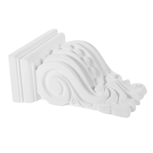 Garneck Eleganti Mensole Con Capitello Romano Mensole Decorative Per La Casa Intagliate A Mano in Pu Senza Gesso