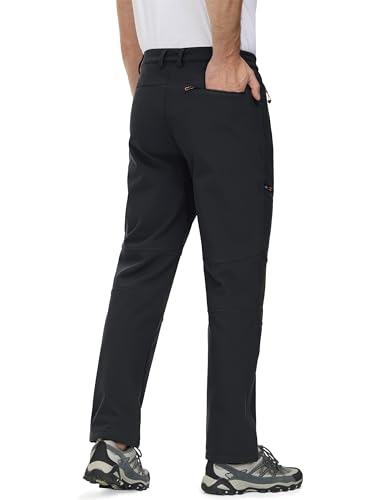 TACVASEN Men's Waterproof Trousers Outdoor Hiking Work Trousers with Zip Pockets (No Belt) - Image 3