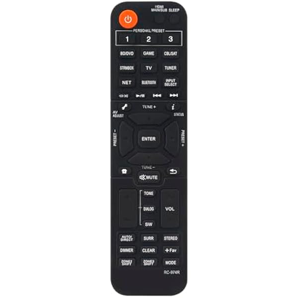VINABTY Nowy zamiennik pilota zdalnego sterowania RC-974R odpowiedni do sieciowego odbiornika AV Pioneer VSX-934 VSX-LX304 VSX-LX104 SX-934 RC-974R VSX-935 Sub RC-971R