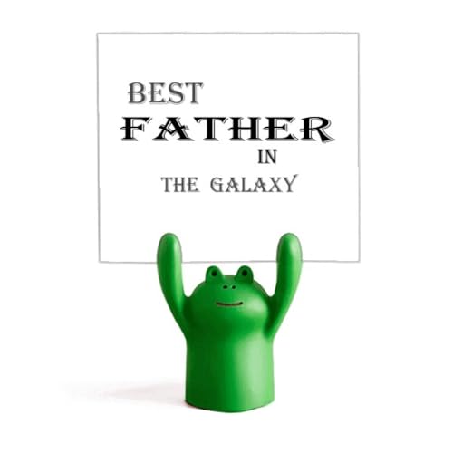 Porte-mémo grenouille Best Dad pour organiser votre bureau avec humour