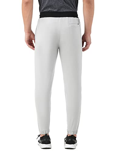 Image of PUMP'D Men's Breathable Cotton Jogger Pants with Elasticated Waistband & Drawstring - Dry Tech, Anti-Odor, Lightweight, Soft Seams