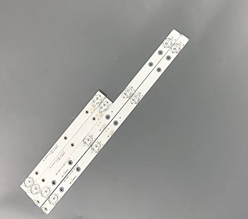 Kit de 4 tiras LED JS-D-JP3220-041EC para reparación de pantalla Akai