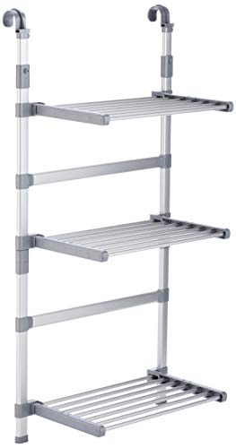 Ruco V802 Séchoir à Linge à Fixer dans la Douche, Aluminium/Argent, 9 m